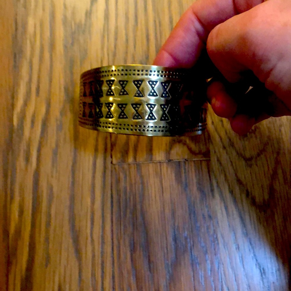 Cool brass cuff bracelet